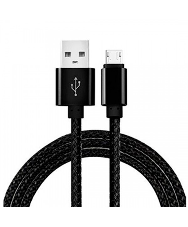 CABLE USB A MICRO USB METAL NEGRO CROMAD 