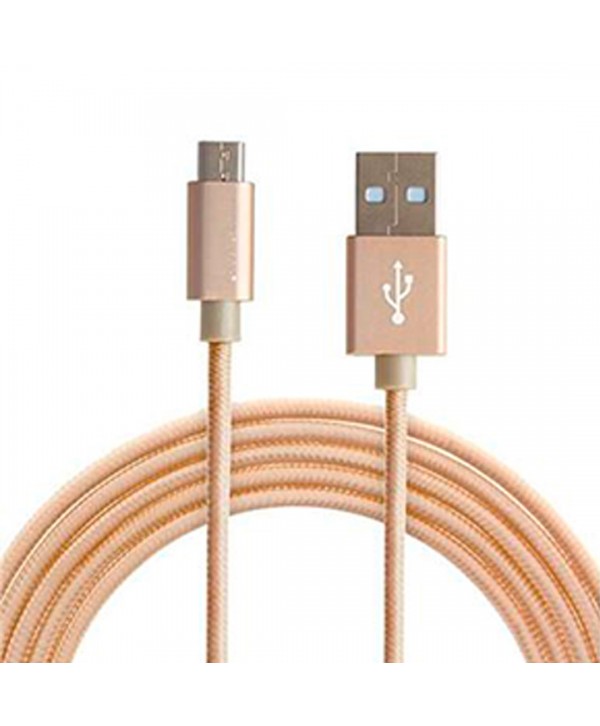 CABLE USB A MICRO USB METAL ORO CROMAD 